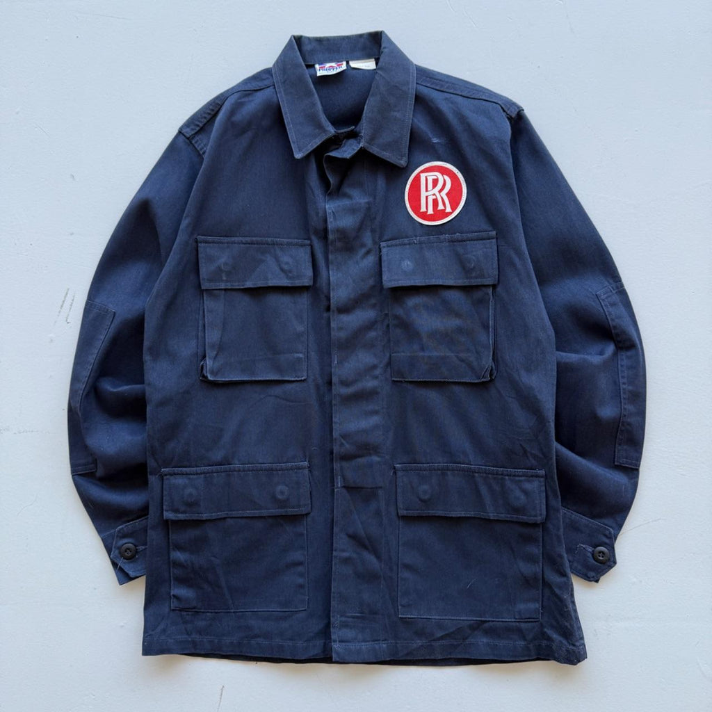 Faded Blue Rolls-Royce 90’s Vintage Chore Jacket - Small