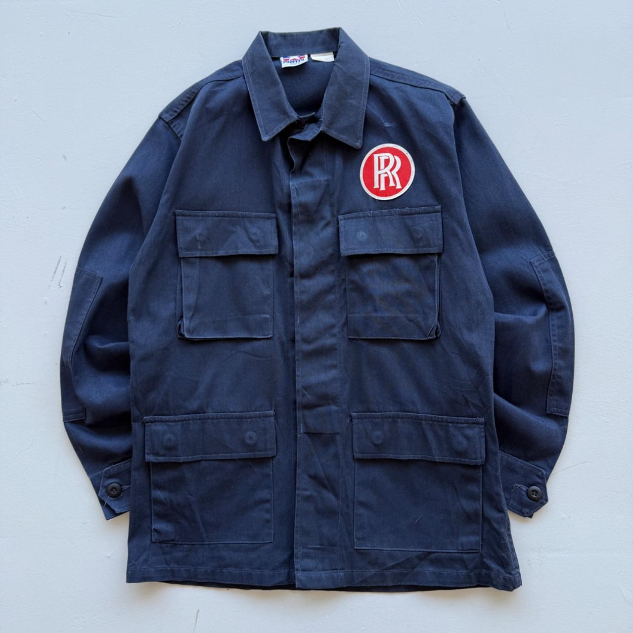 Faded Blue Rolls-Royce 90’s Vintage Chore Jacket - Small