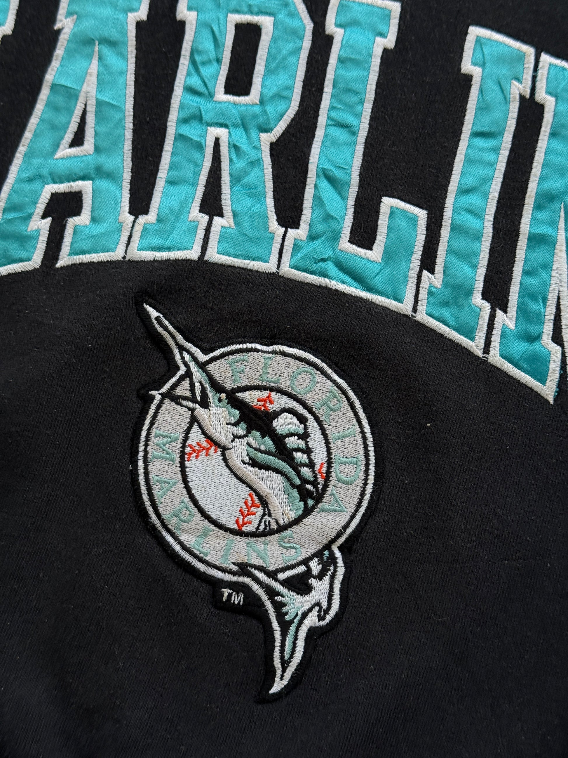Logo Athletic Florida Marlins 90's Vintage MLB Sweatshirt - XL