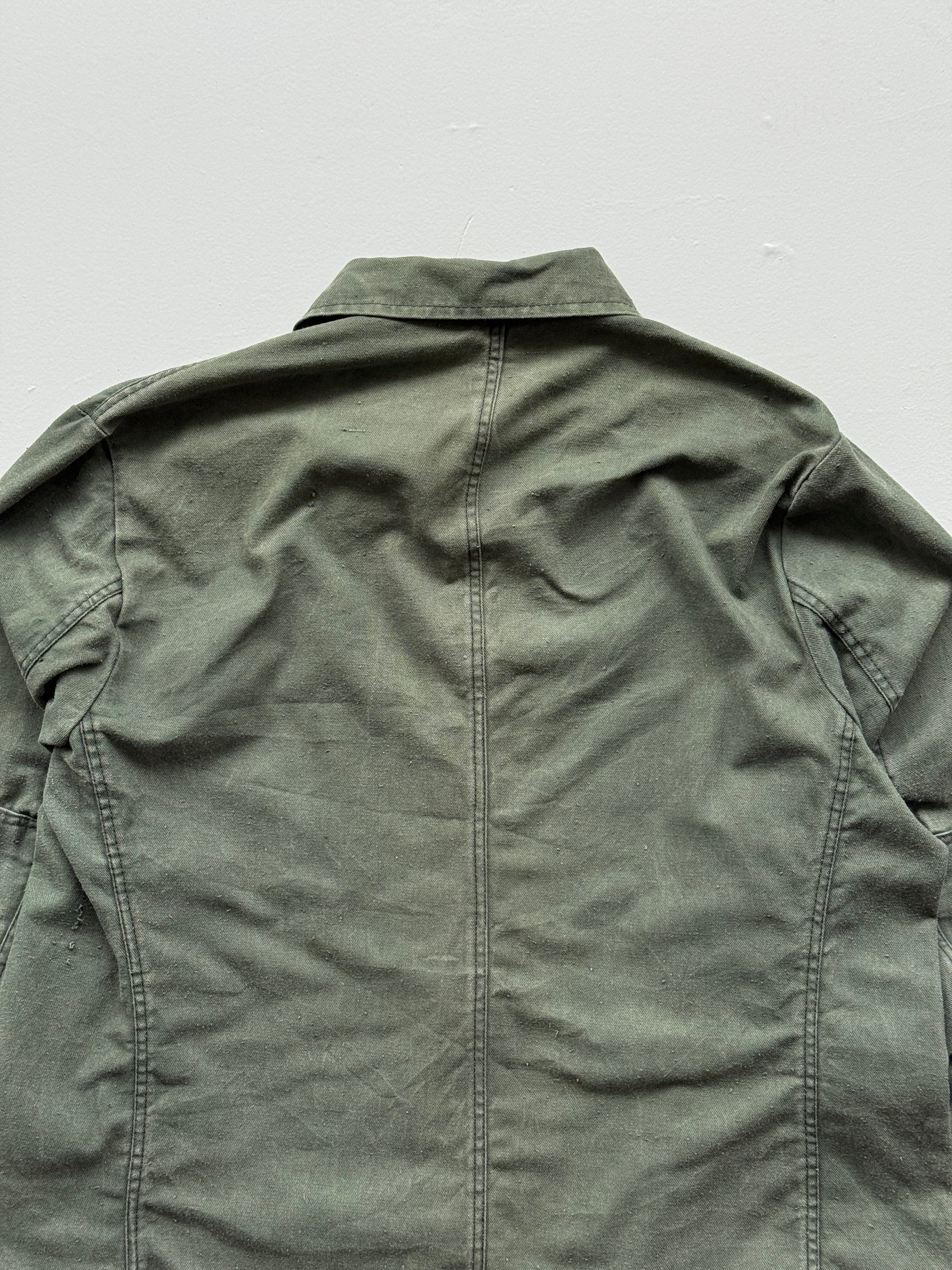 Green Chore Jacket 80's Vintage Military / French Workwear CH137 - Small