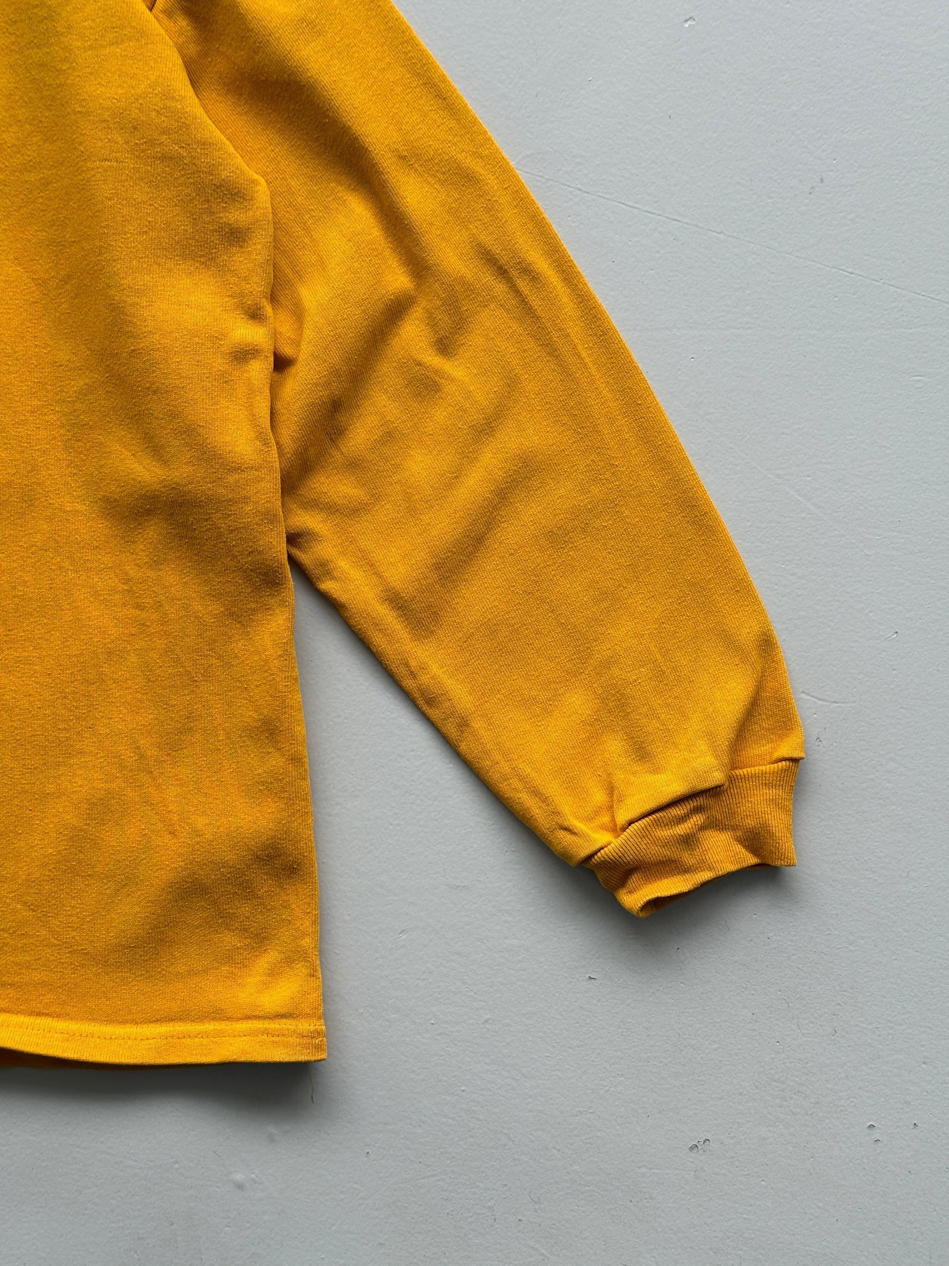 Yellow Australian Rugby 90's Vintage Long Sleeve Rugby Jersey Polo - Large