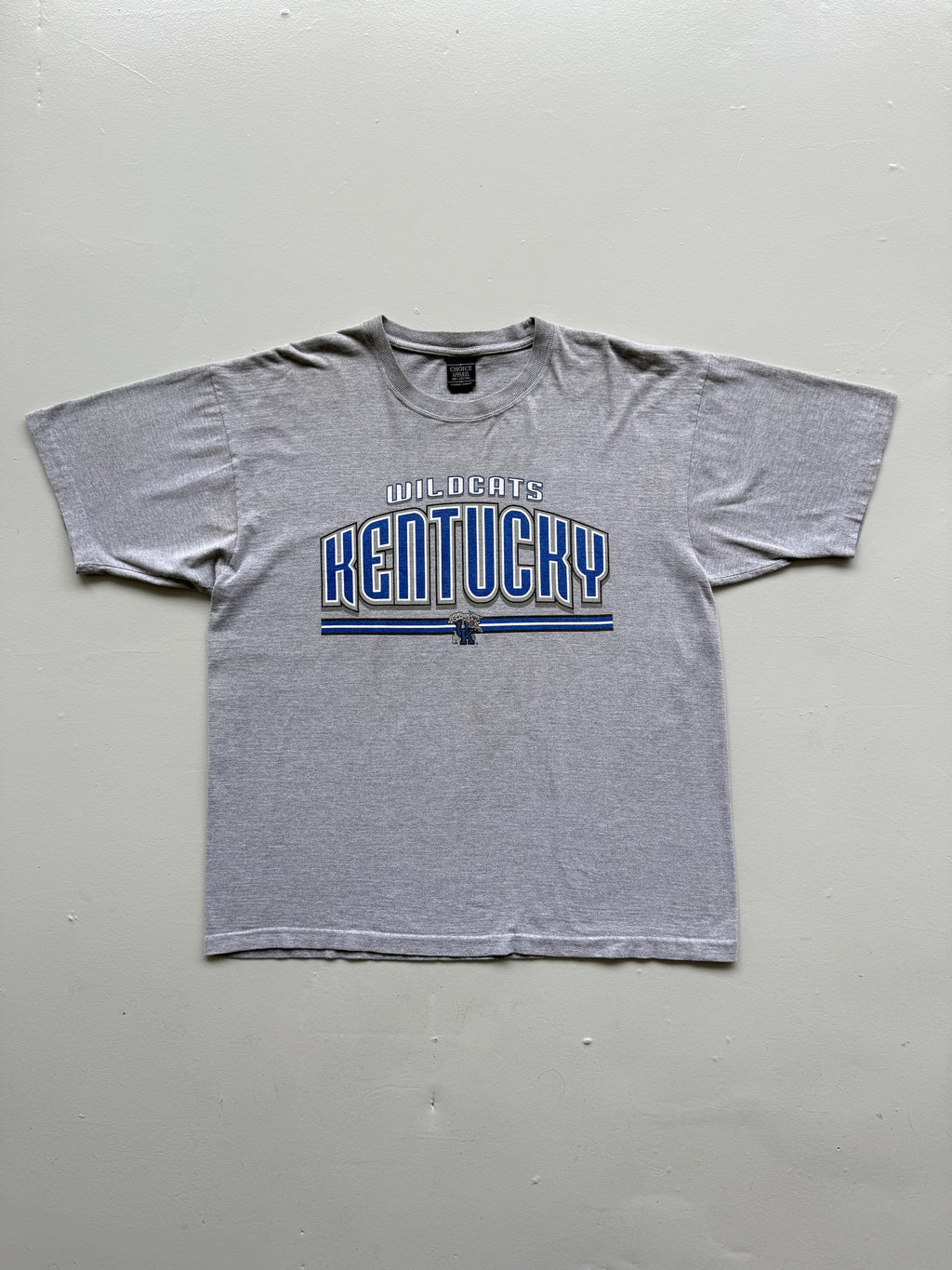 Grey Wildcats Kentucky 00's Vintage Collage Basketball T-Shirt - XL