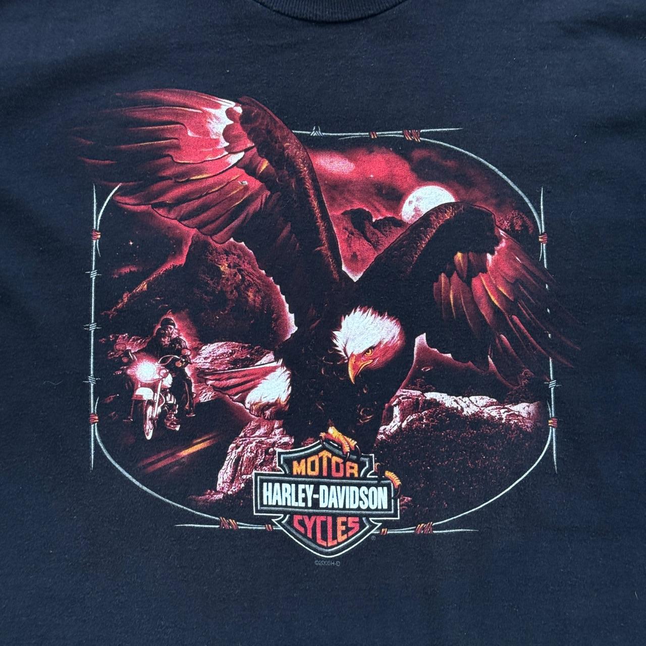 Black Harley Davidson 90s Vintage Graphic T-shirt - Large