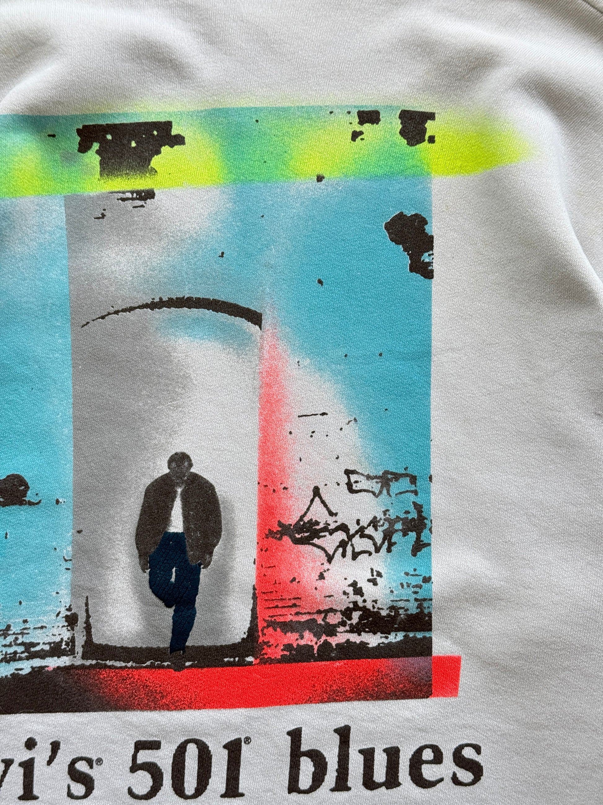 Levi's 501 Blues 80's Vintage Graphic Sweatshirt - Medium
