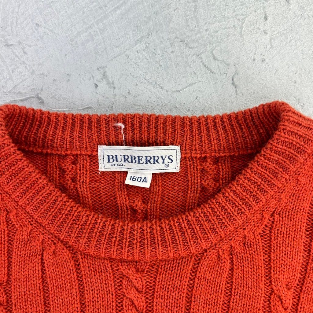 Vintage Orange Burberrys 90's Sweatshirt - Small