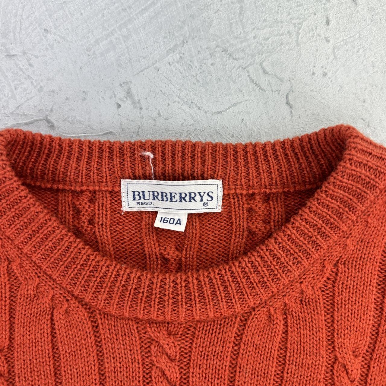 Vintage Orange Burberrys 90's Sweatshirt - Small