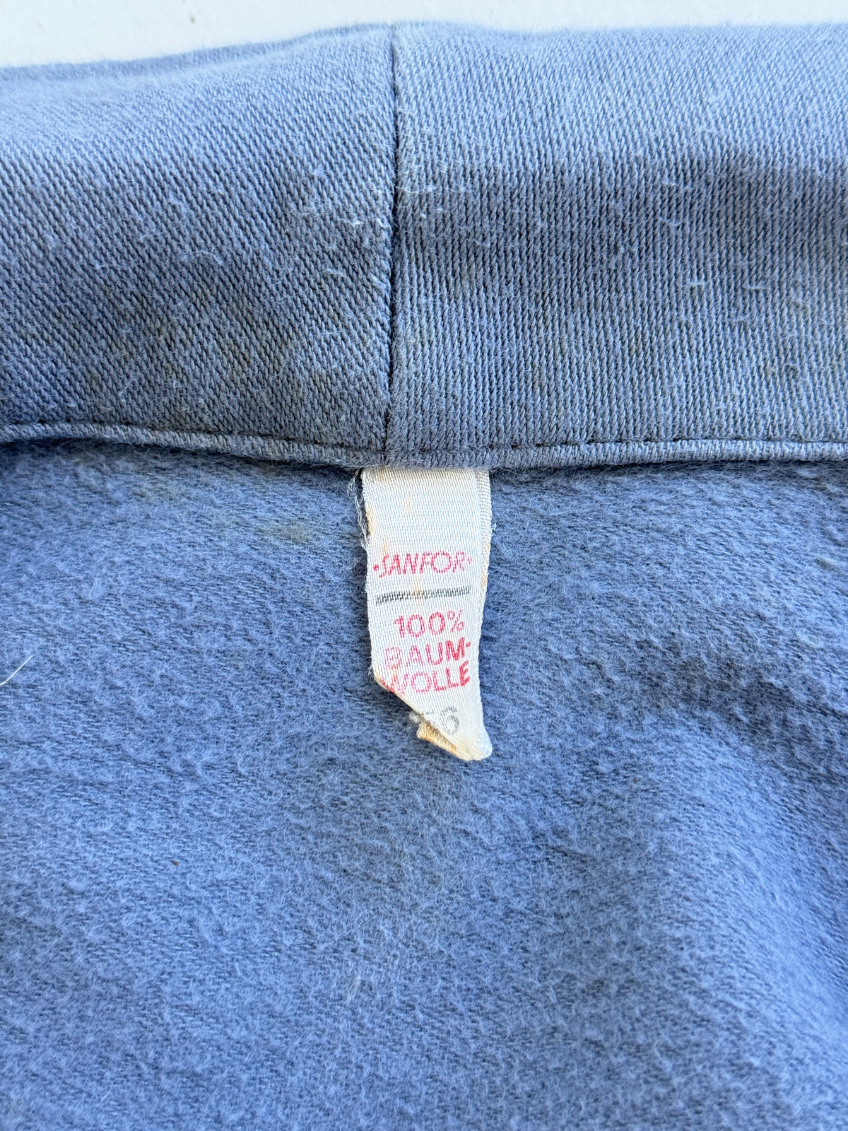 Faded Blue Moleskin German Made 60's Vintage Workwear Chore Jacket CH472 - Large