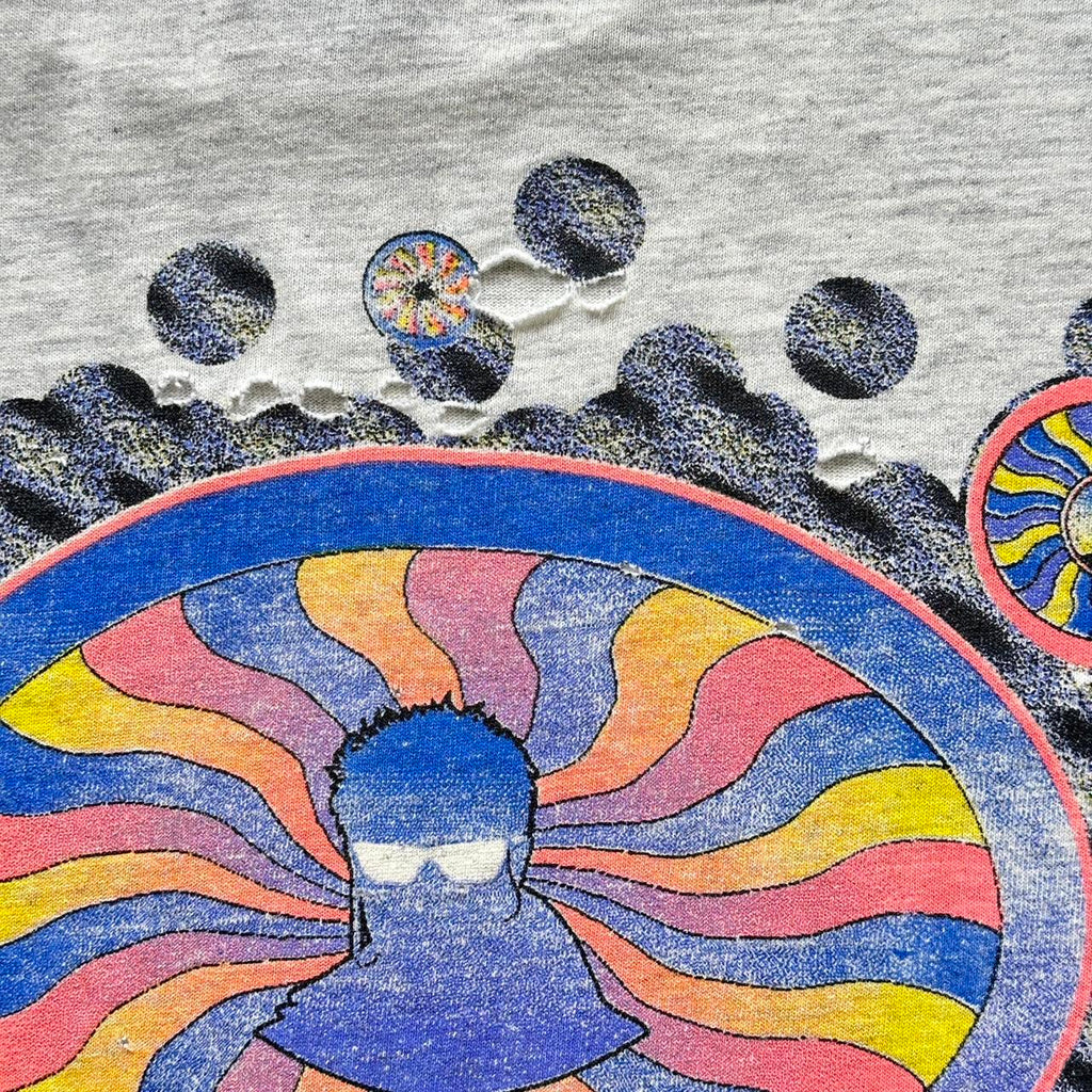 Grey Thrashed Public Image RAVE Vintage 90's T-shirt - XL