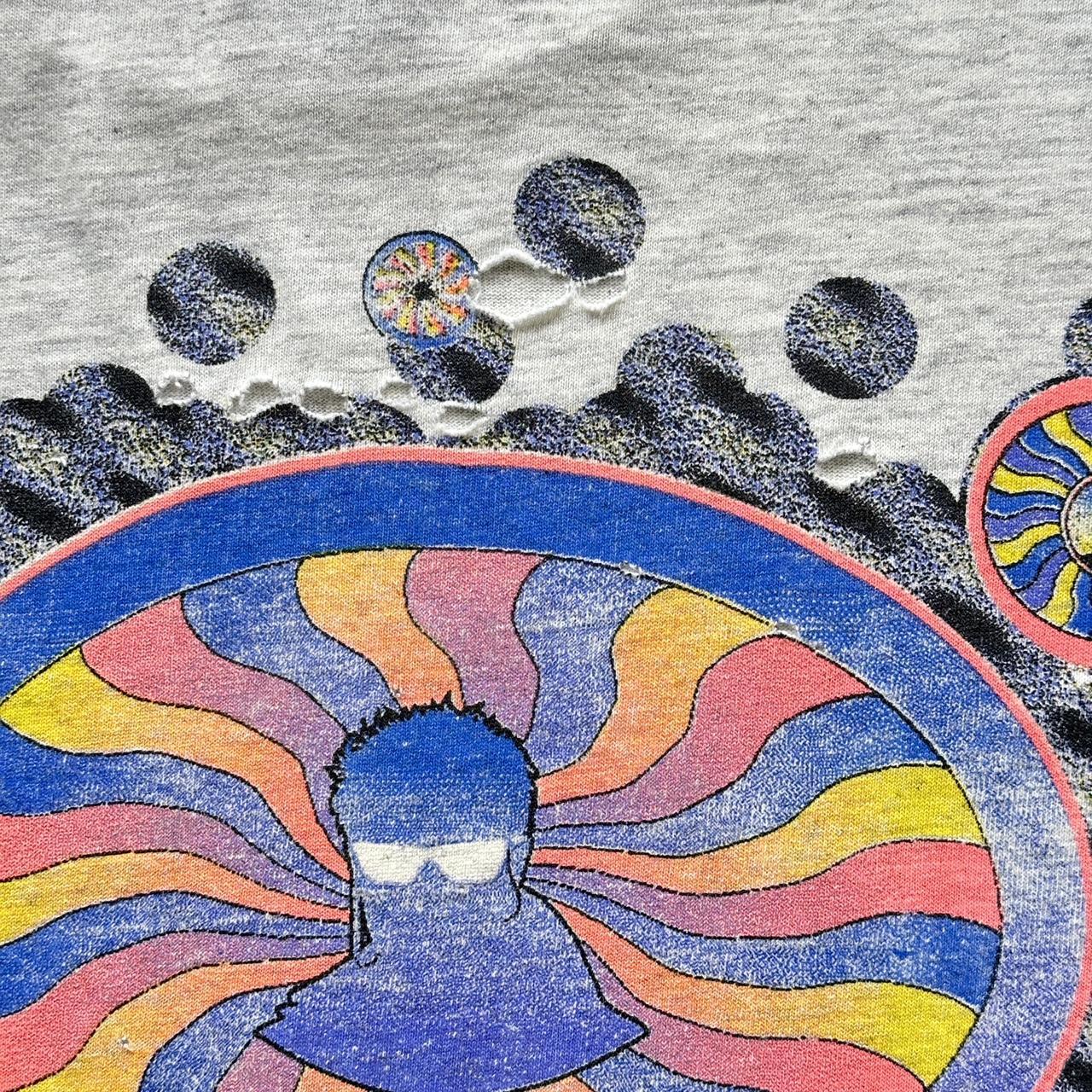 Grey Thrashed Public Image RAVE Vintage 90's T-shirt - XL