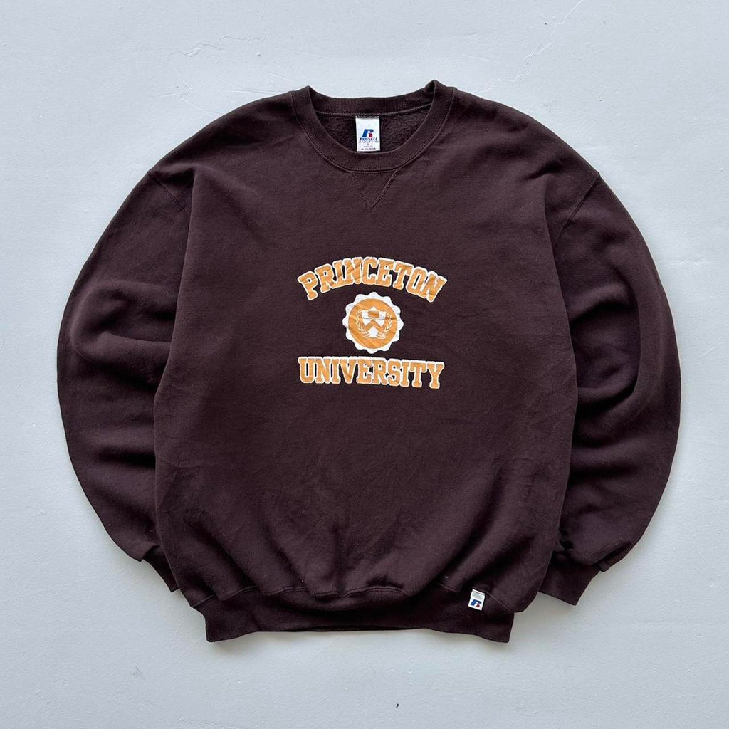 Brown Russell Athletic Princeton University 90s Sweatshirt - Large