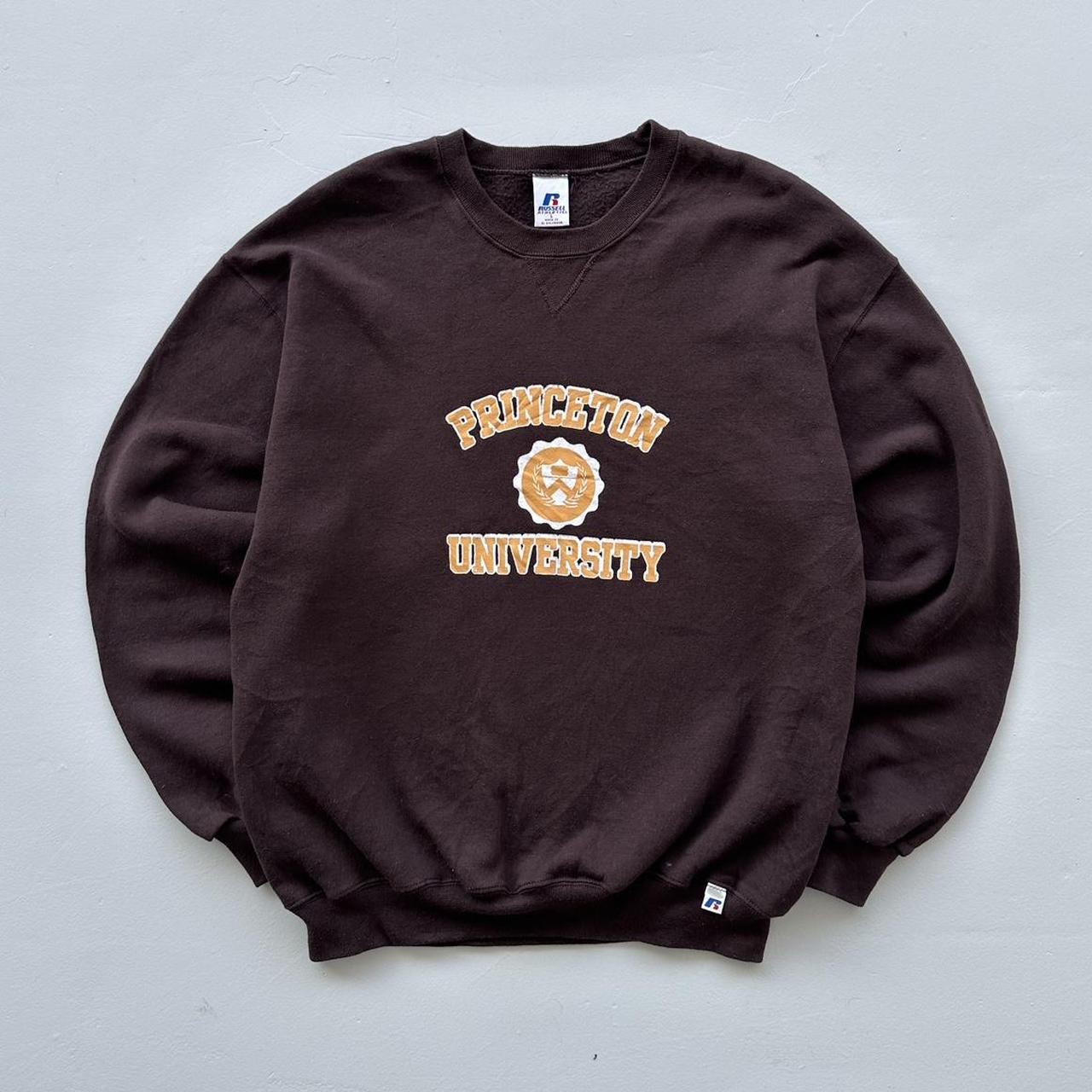 Brown Russell Athletic Princeton University 90s Sweatshirt - Large