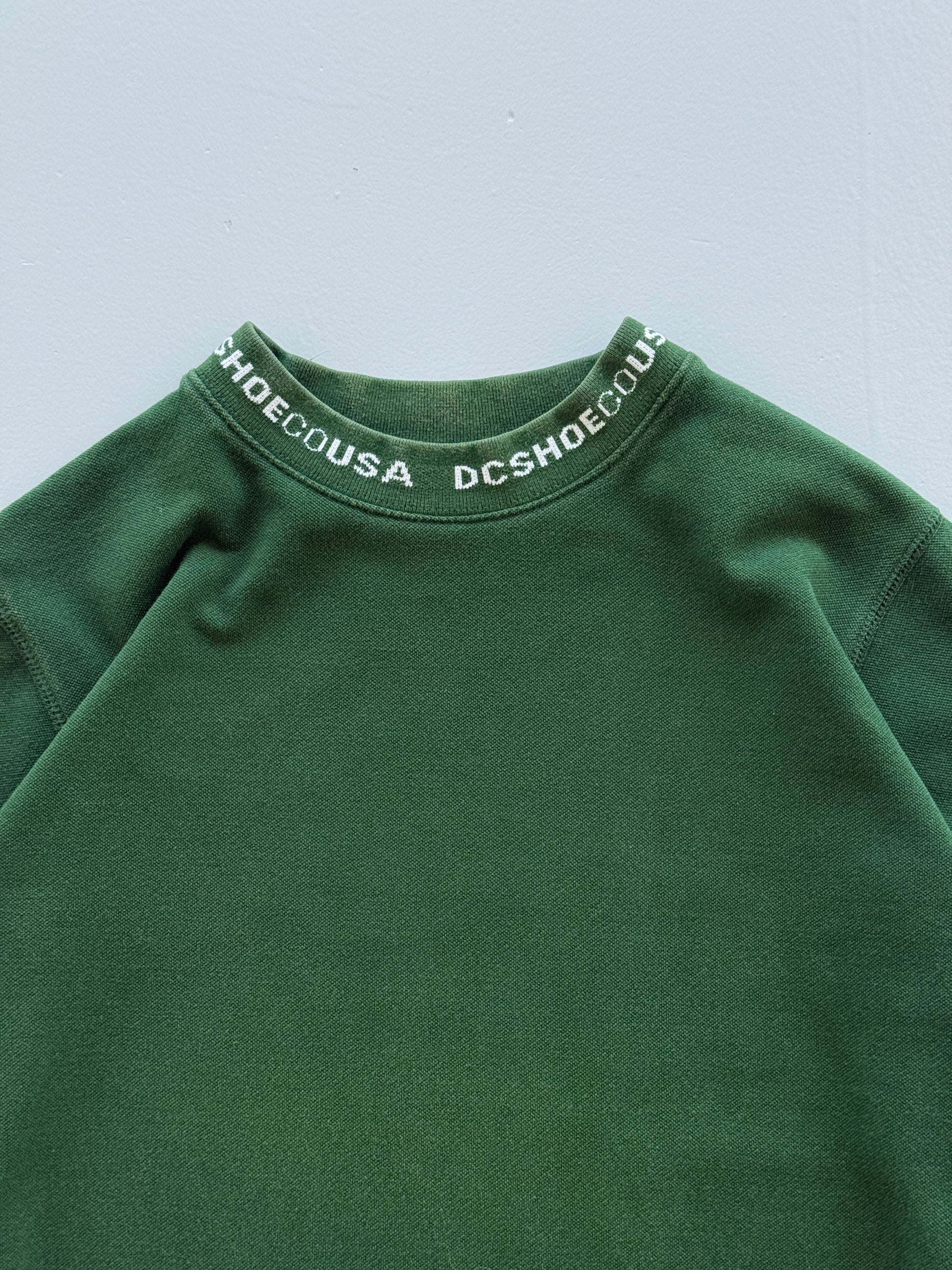 Green DC Shoes 00's Vintage Y2K Skate Crewneck Sweatshirt - XS