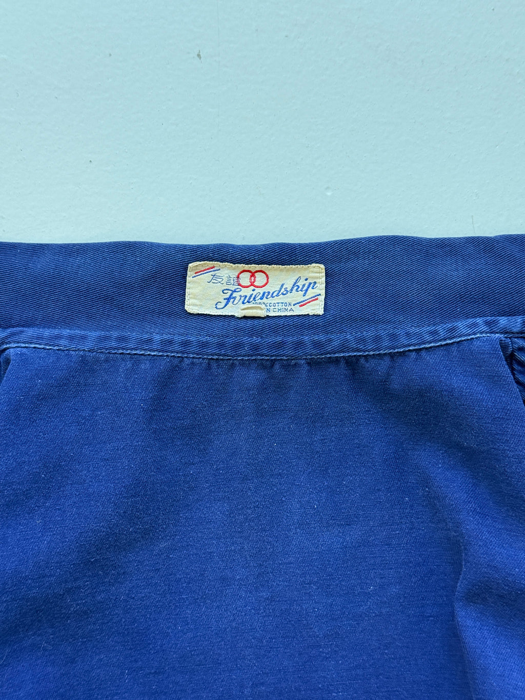 Faded Blue Friendship 1960s Vintage Workwear Chore Jacket CH474 - Medium Boxy