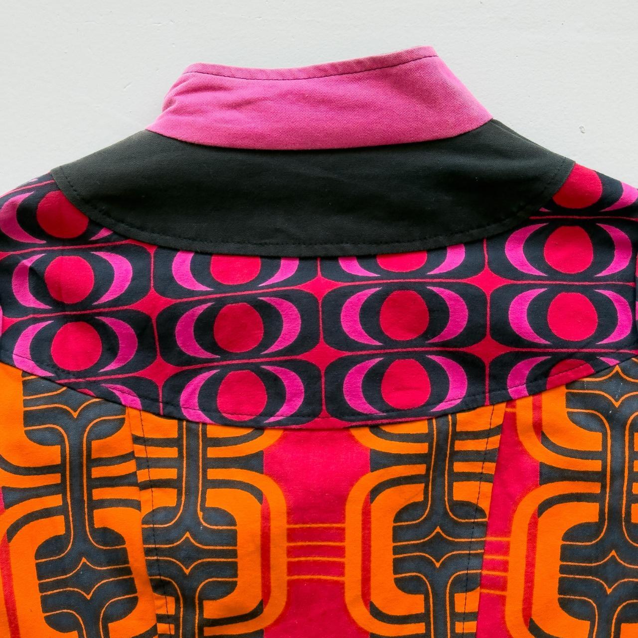 Black, Pink & Orange Savage Culture Vintage Jacket - Womens Size Small