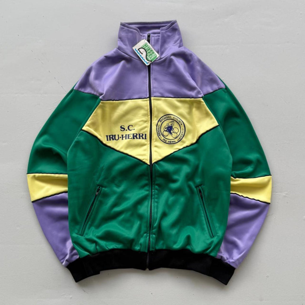 Green Cycling 80's Deadstock Track Jacket - Medium
