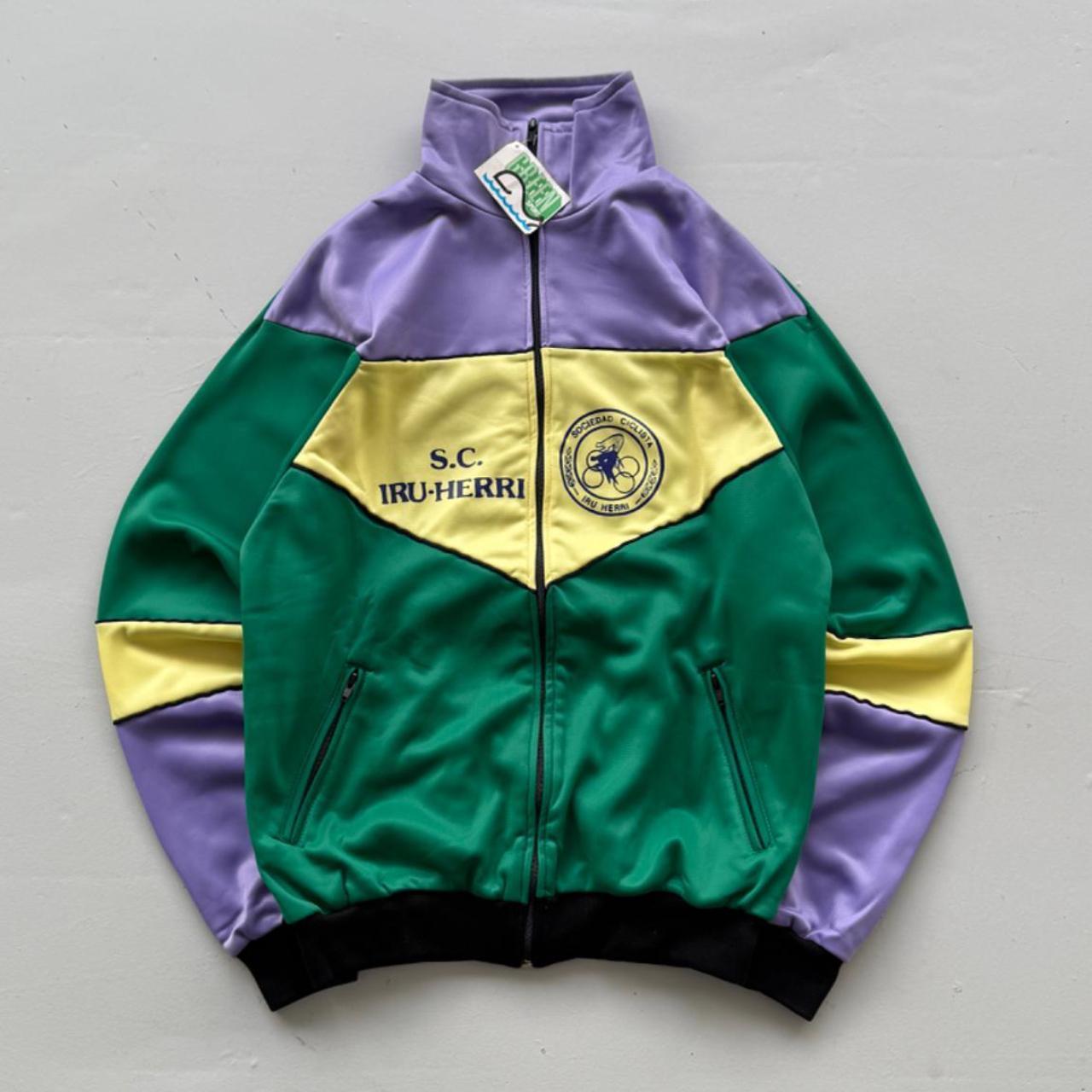 Green Cycling 80's Deadstock Track Jacket - Medium