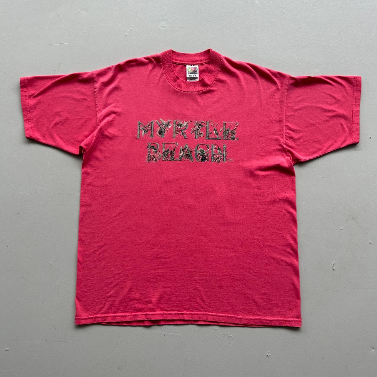 Pink Myrtle Beach 90s Vintage T-shirt - XL