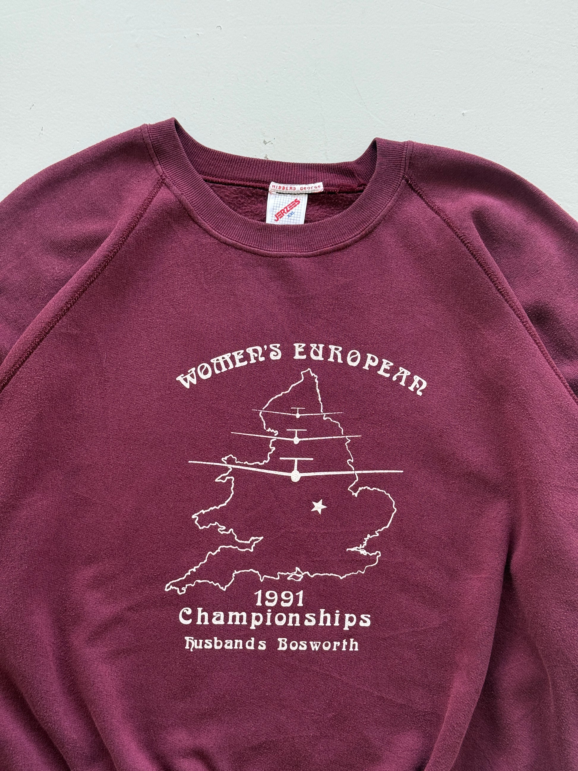 Women's European Gliding Championships 1991 Vintage Sweatshirt - XL