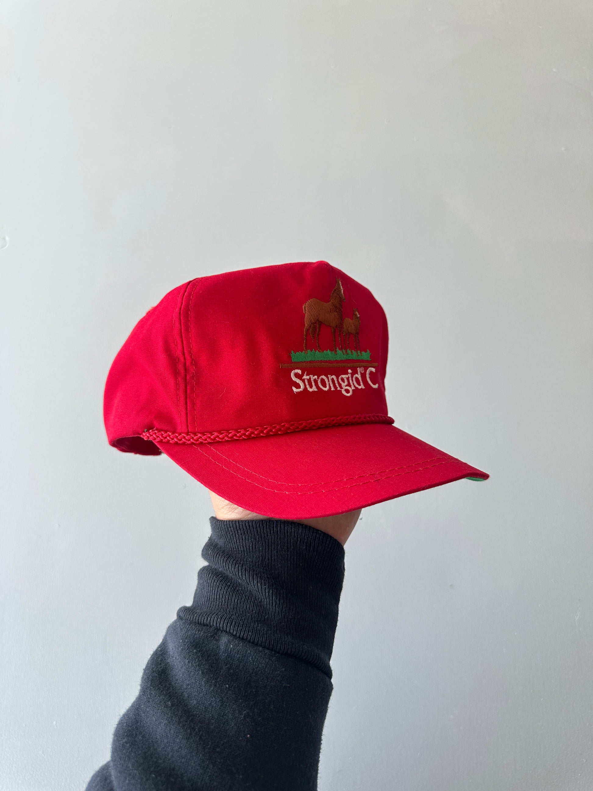 Red Horses Strongid C Vintage SnapBack Trucker Cap