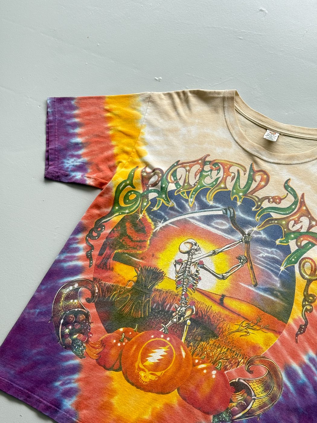 Grateful Dead Fall Tour 1994 Tie-Dye Vintage Graphic T-Shirt - Large