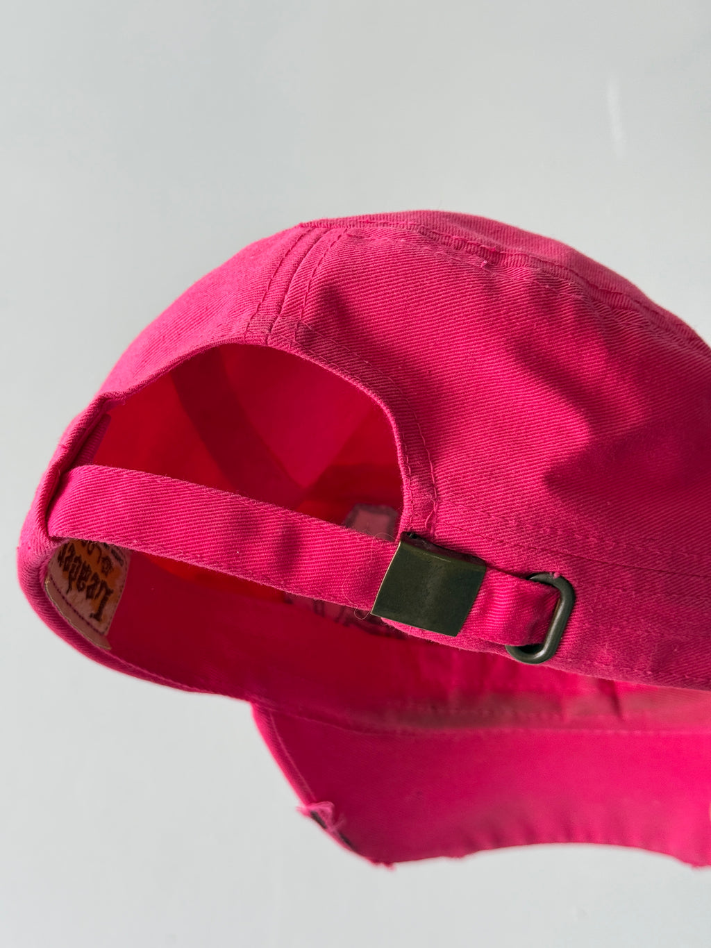 Pink Crucifix Y2K Cadet Cap Military Style 00's Grunge Aesthetic