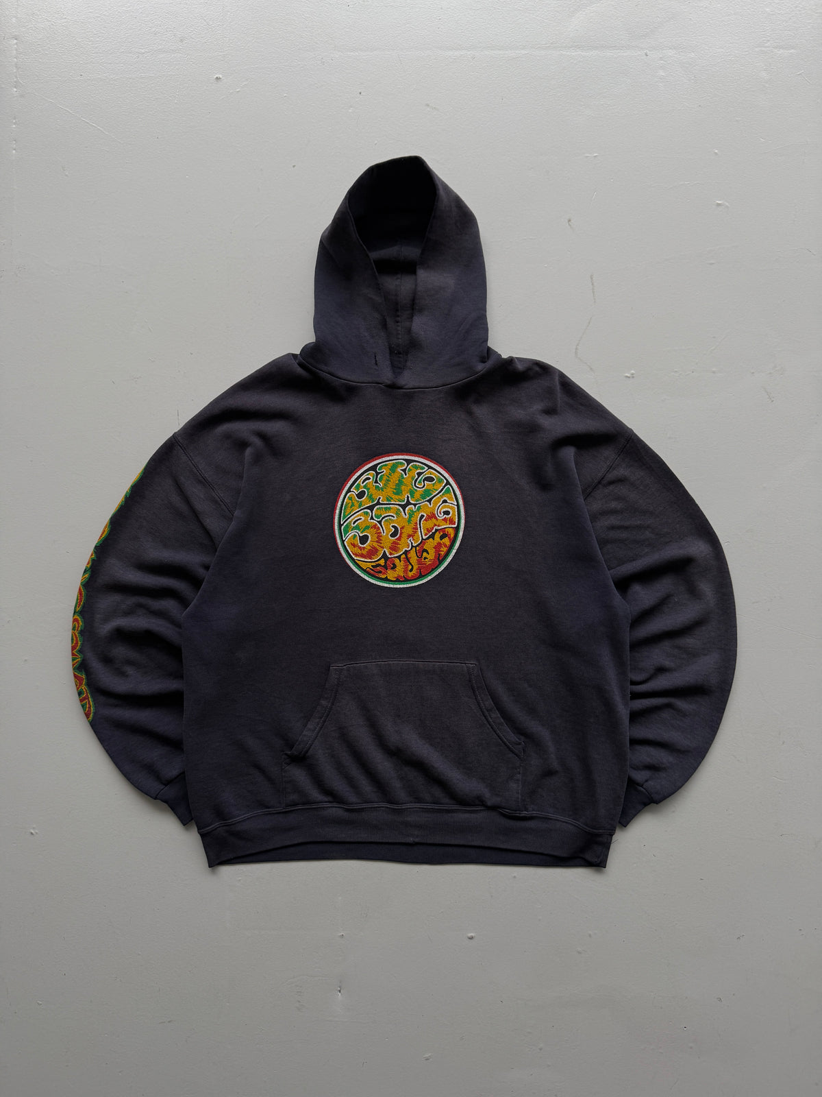 Big Bang Faded Graphic 90's Vintage Hoodie - XL