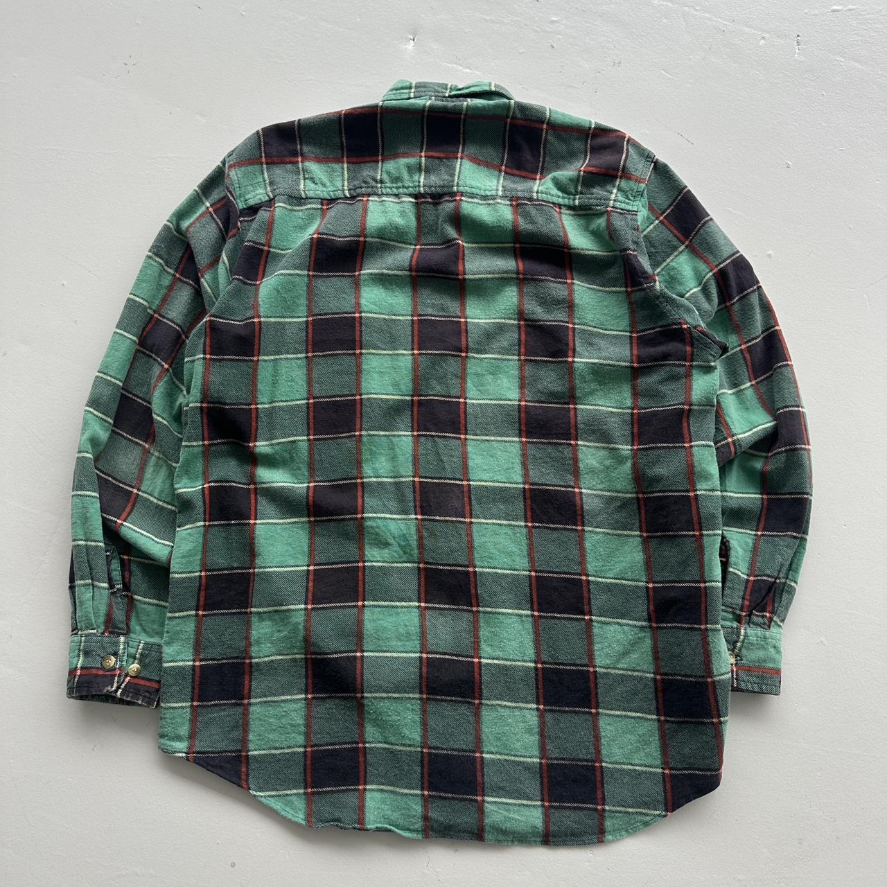Green Checkered Coleman 90s Vintage Long sleeve - Medium