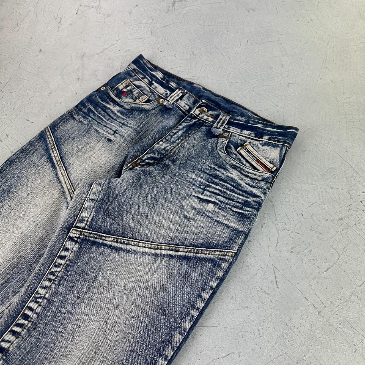 Mens Y2K Panelled Denim Jeans - 30” x 30”