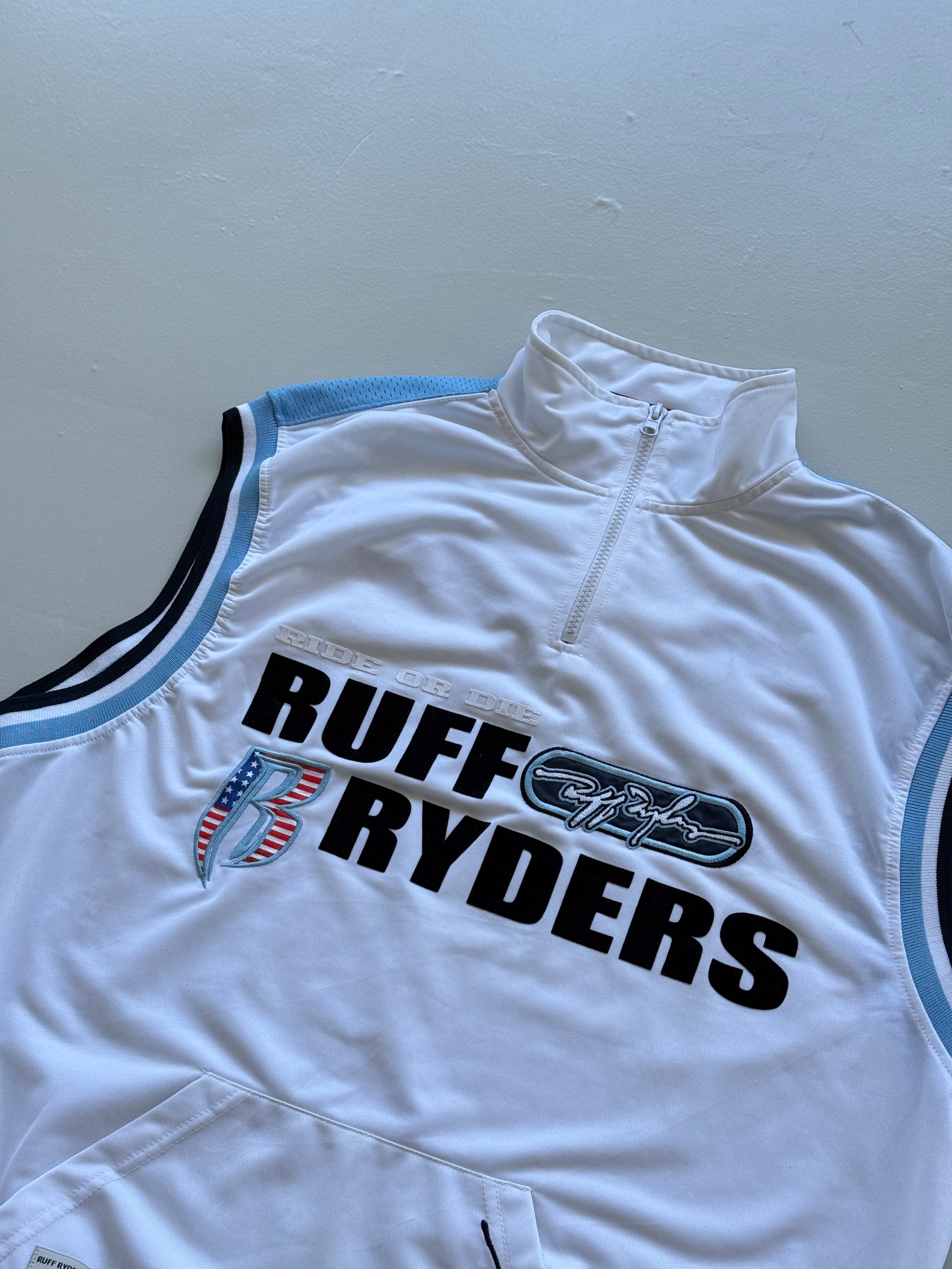 Ruff Ryders Ride Or Die Y2K 00's Vintage Pullover Vest - XL