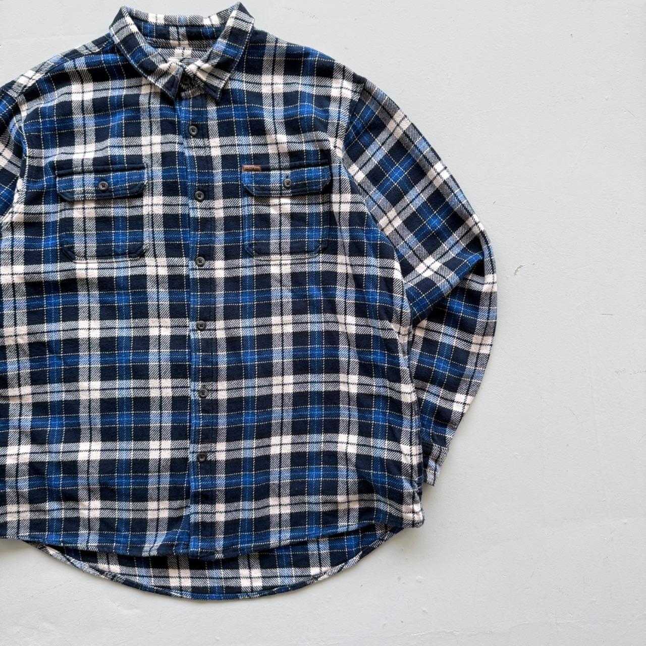 Blue Orvis 90’s Vintage Flannel Long Sleeve Shirt - XXL
