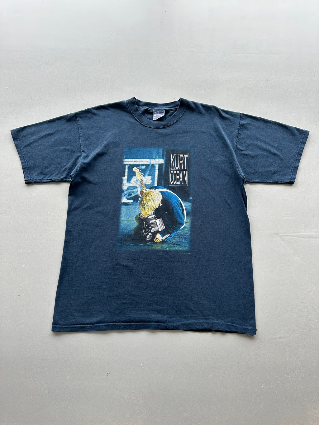 Navy Kurt Cobain Nirvana 2000 AllSport Vintage T-shirt - XL