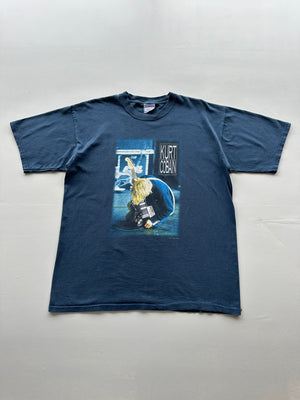 Navy Kurt Cobain Nirvana 2000 AllSport Vintage T-shirt - XL