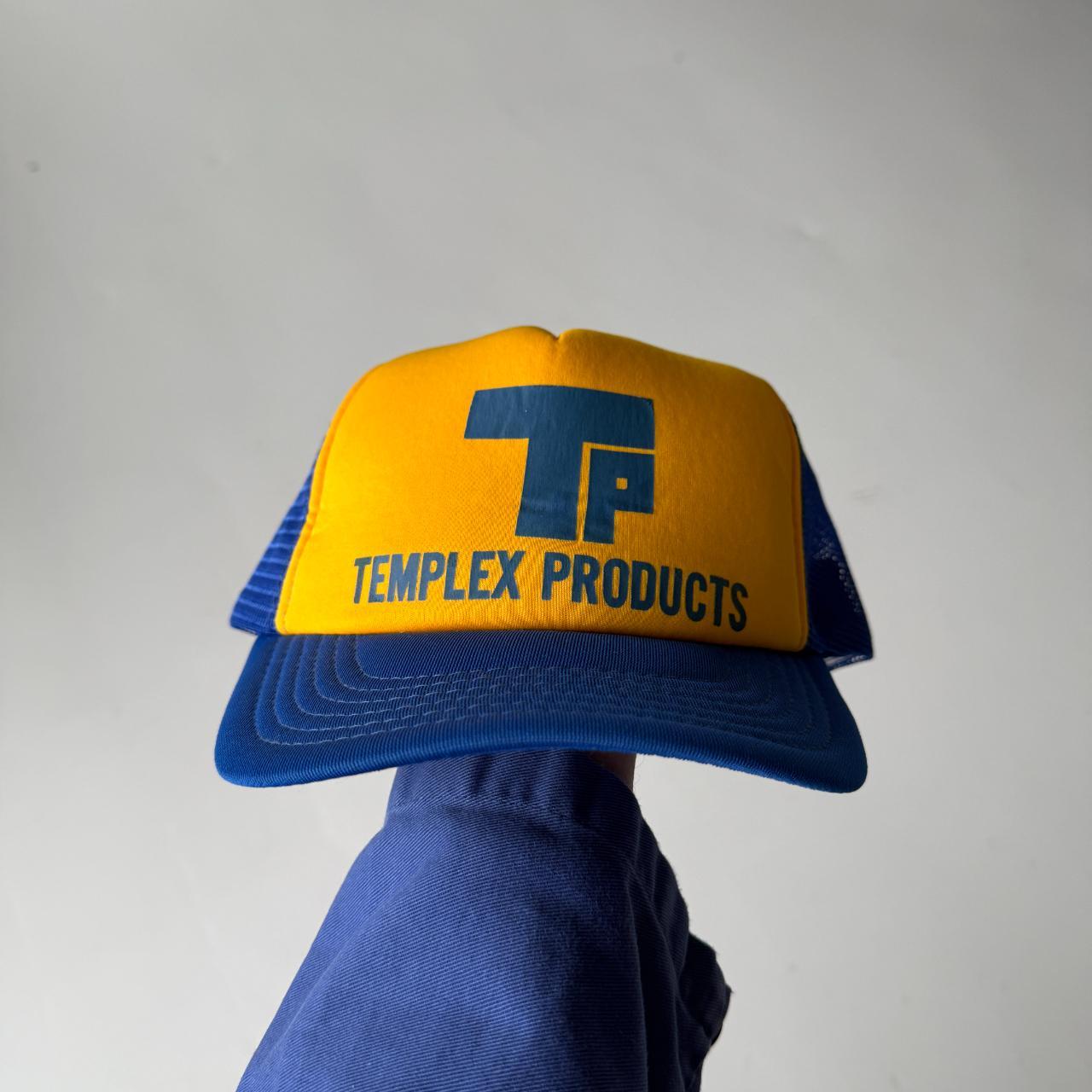 Blue Yellow Templex Products Vintage SnapBack Cap