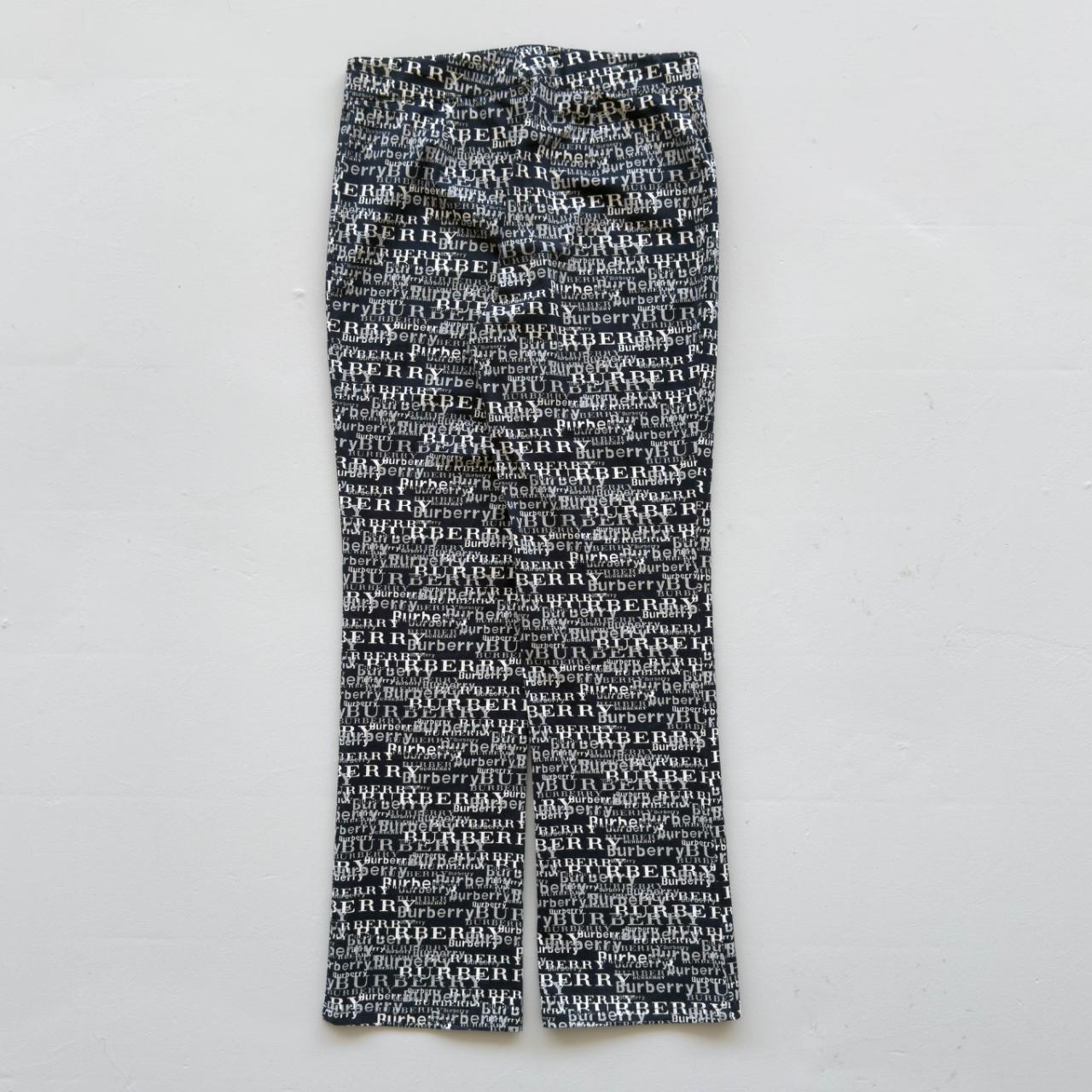 Black Burberry Cotton 90's Vintage Trousers/Capri - 31” x 30”