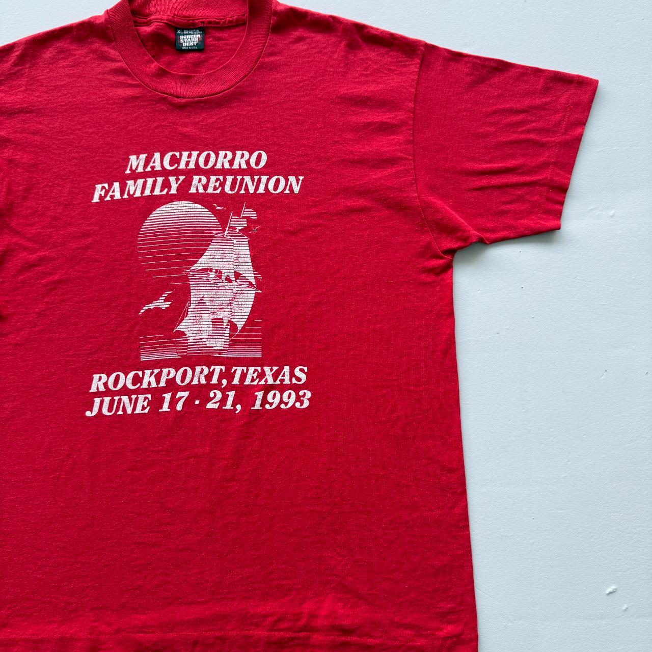 Red Rockport Texas Family Reunion Vintage 90s T-shirt - XL