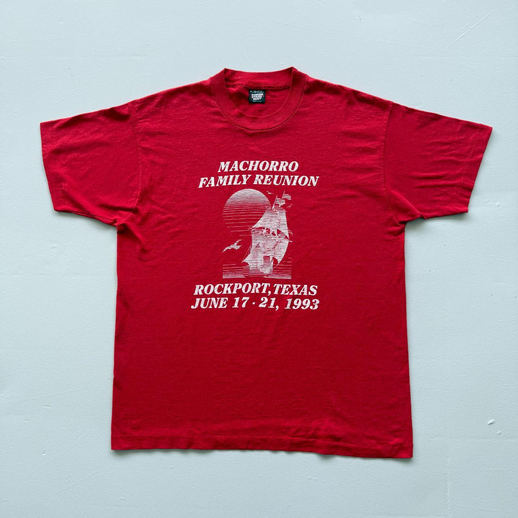 Red Rockport Texas Family Reunion Vintage 90s T-shirt - XL