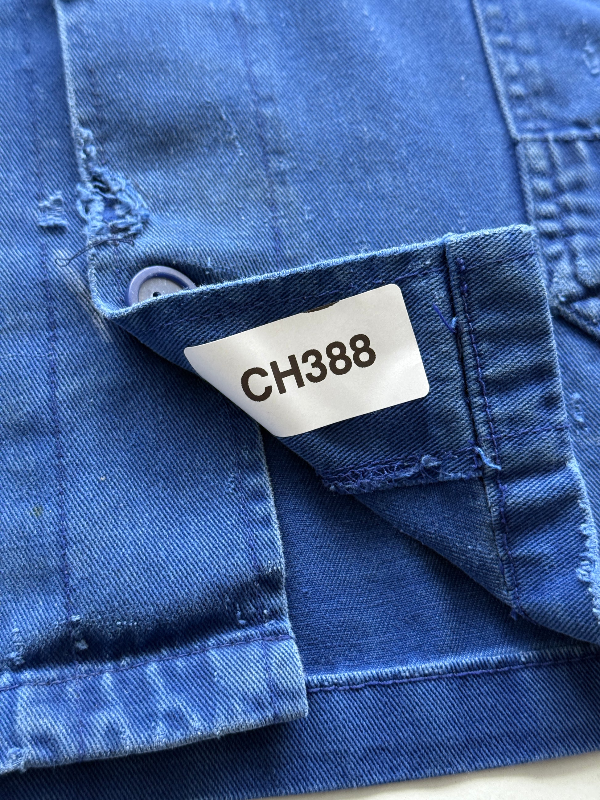 Thrashed Blue Terratrend Vintage Workwear Chore Jacket CH388 - XS