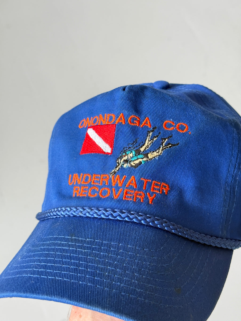 Blue Underwater Recovery Vintage Cotton SnapBack Trucker Cap