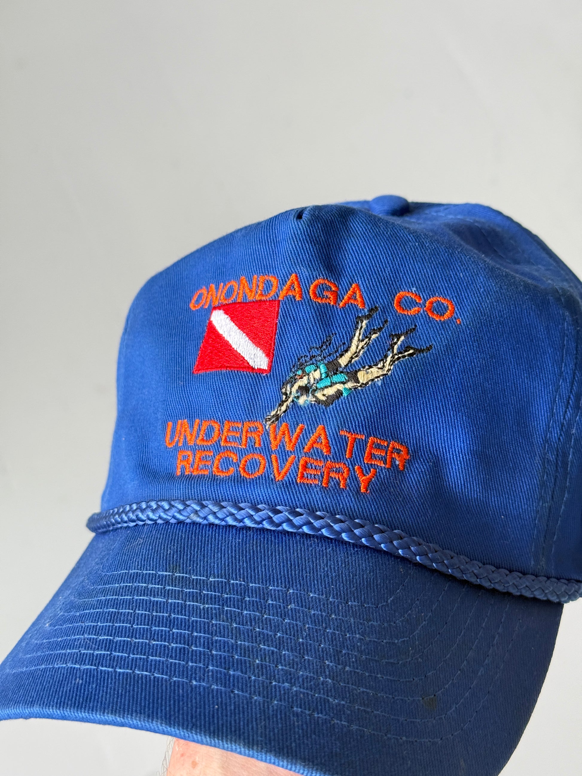 Blue Underwater Recovery Vintage Cotton SnapBack Trucker Cap