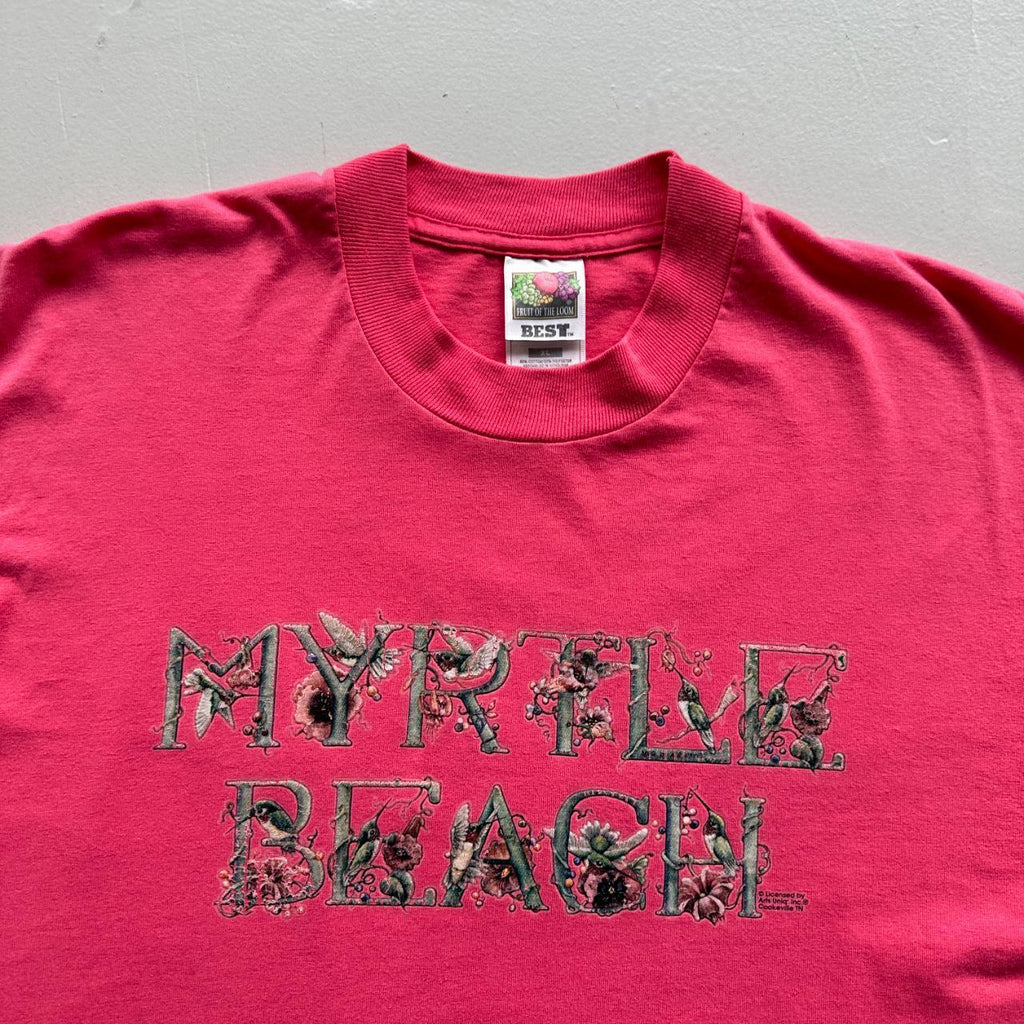 Pink Myrtle Beach 90s Vintage T-shirt - XL