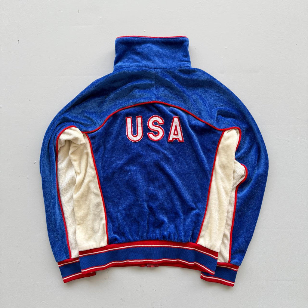 Blue Levi's 1984 Rare Olympics Vintage Lightweight Track Jacket - Small