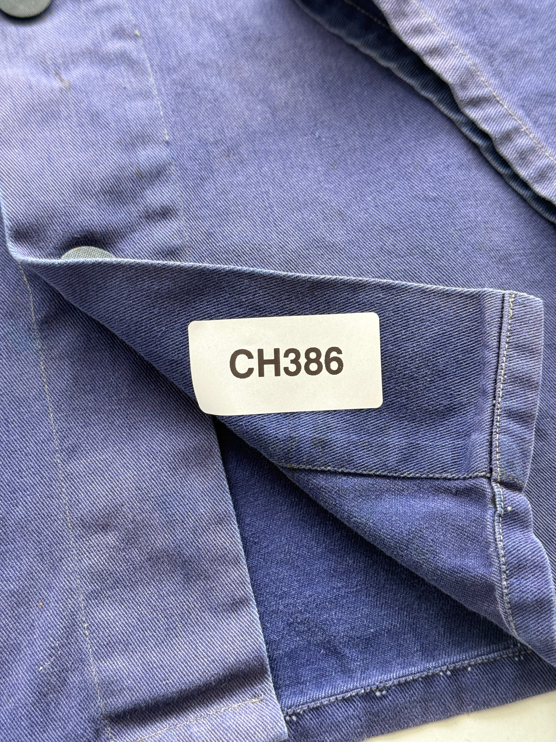 Faded Blue Friendship Made in China Vintage Workwear Chore Jacket CH386 - XS