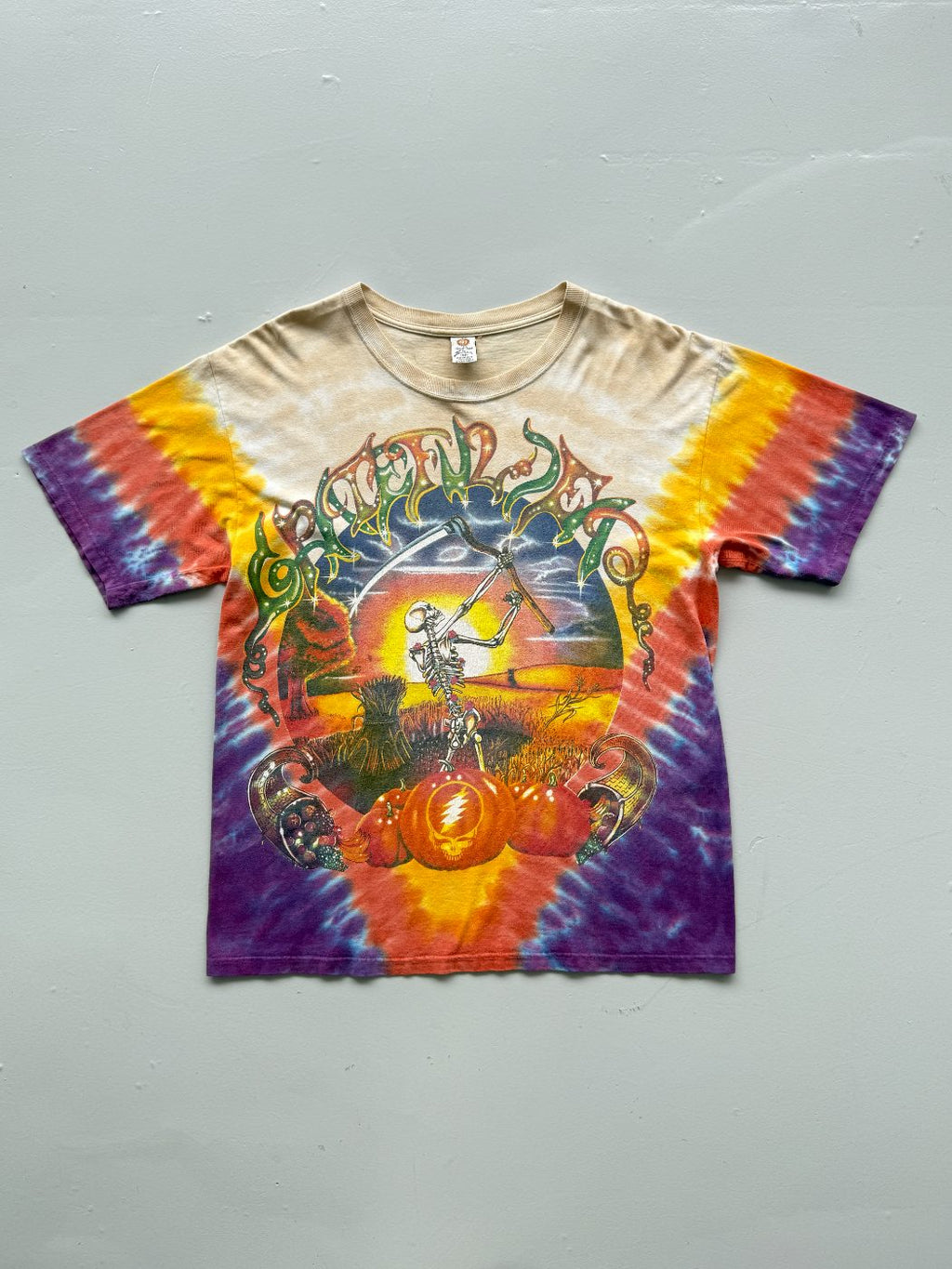 Grateful Dead Fall Tour 1994 Tie-Dye Vintage Graphic T-Shirt - Large