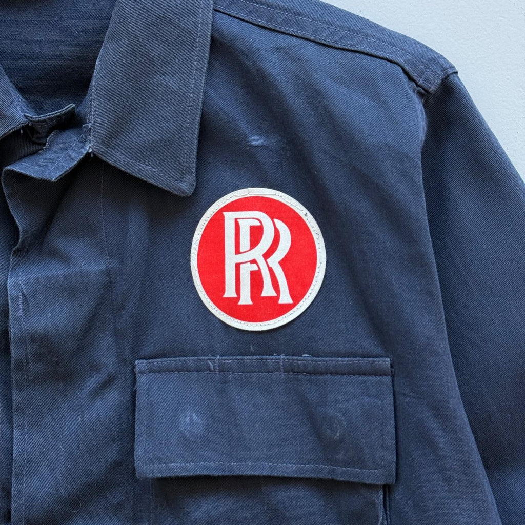 Faded Blue Rolls-Royce 90’s Vintage Chore Jacket - Small