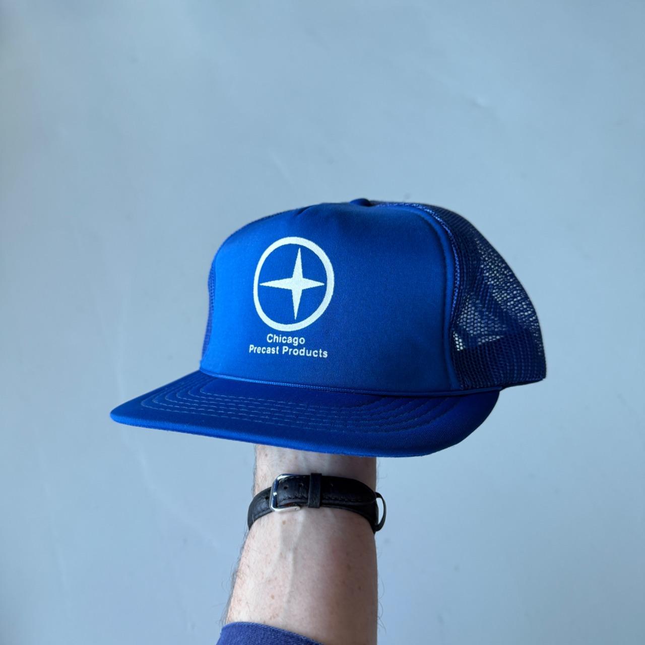 Blue Chicago Precast Production Vintage Foam and Mesh SnapBack Trucker Cap