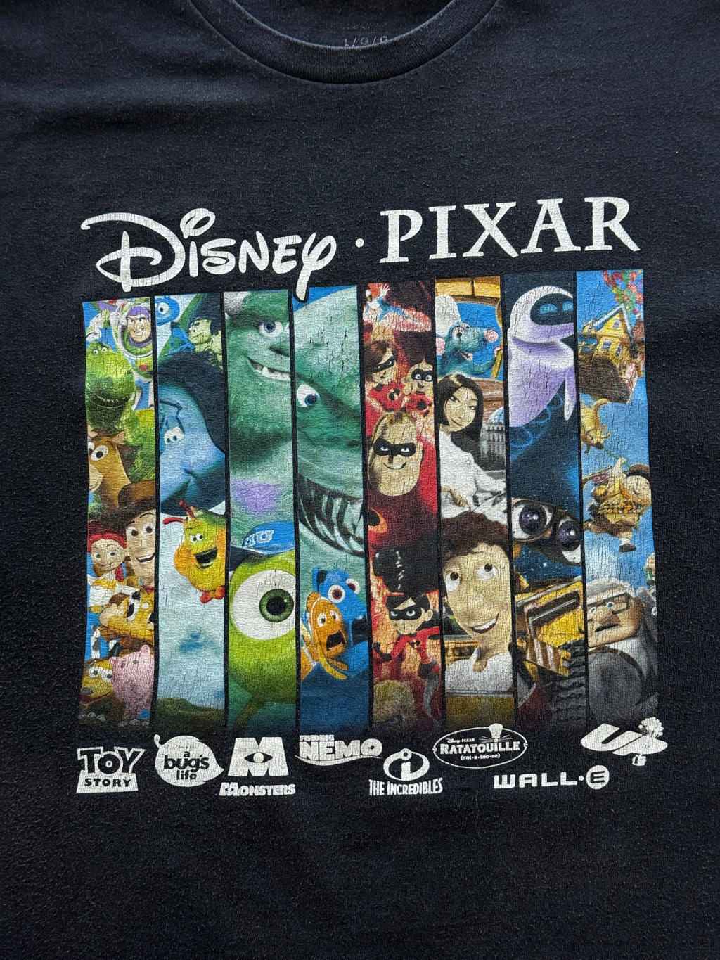 Disney Pixar Multi-Film 00's Vintage Graphic T-Shirt - Large