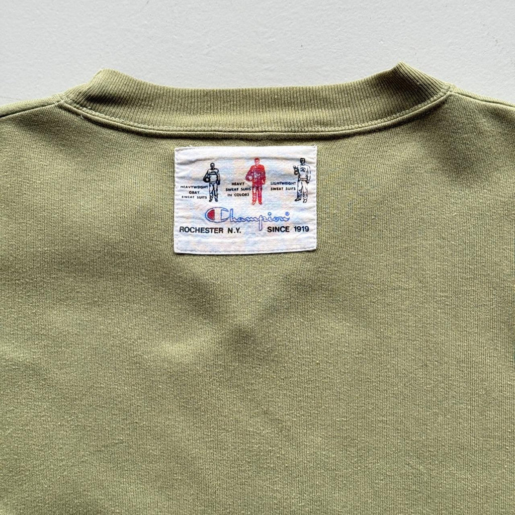 Rare Khaki Green Champion USA Rugby 80’s Vintage Graphic Sweatshirt - Medium