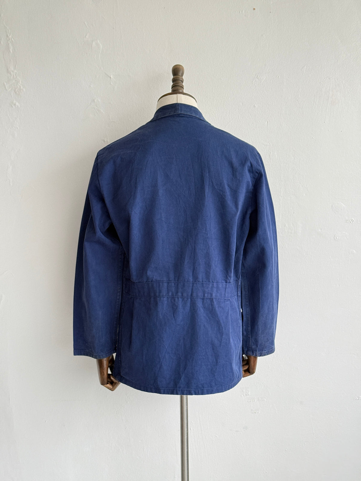 Faded Blue French Vintage 1960's Workwear Chore Jacket CH517 - Medium