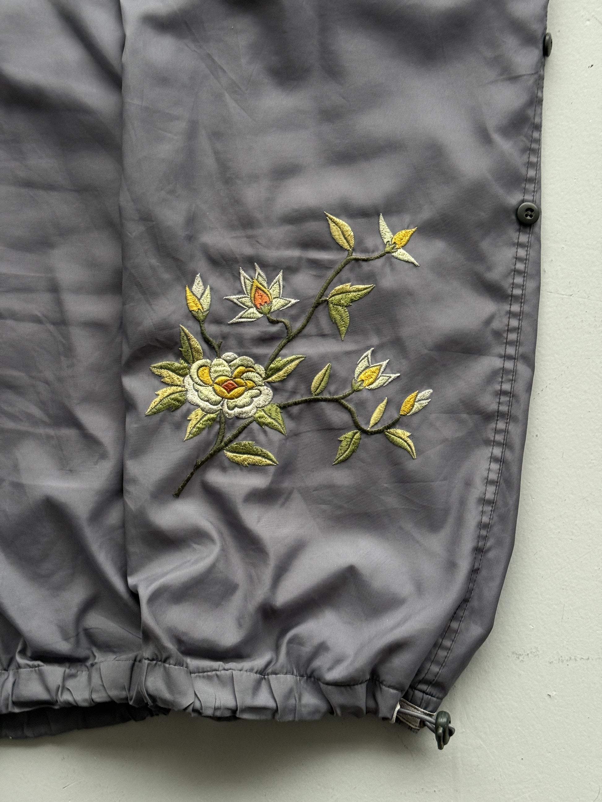 Grey GAP 00's Vintage Embroidered Track Pants Trousers - W30 x L29