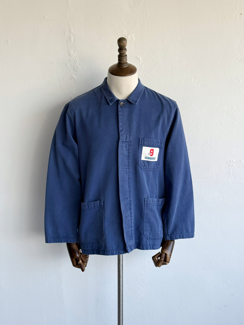 Blue Granarolo 70's Vintage Italian Workwear Chore Jacket CH496 - Small